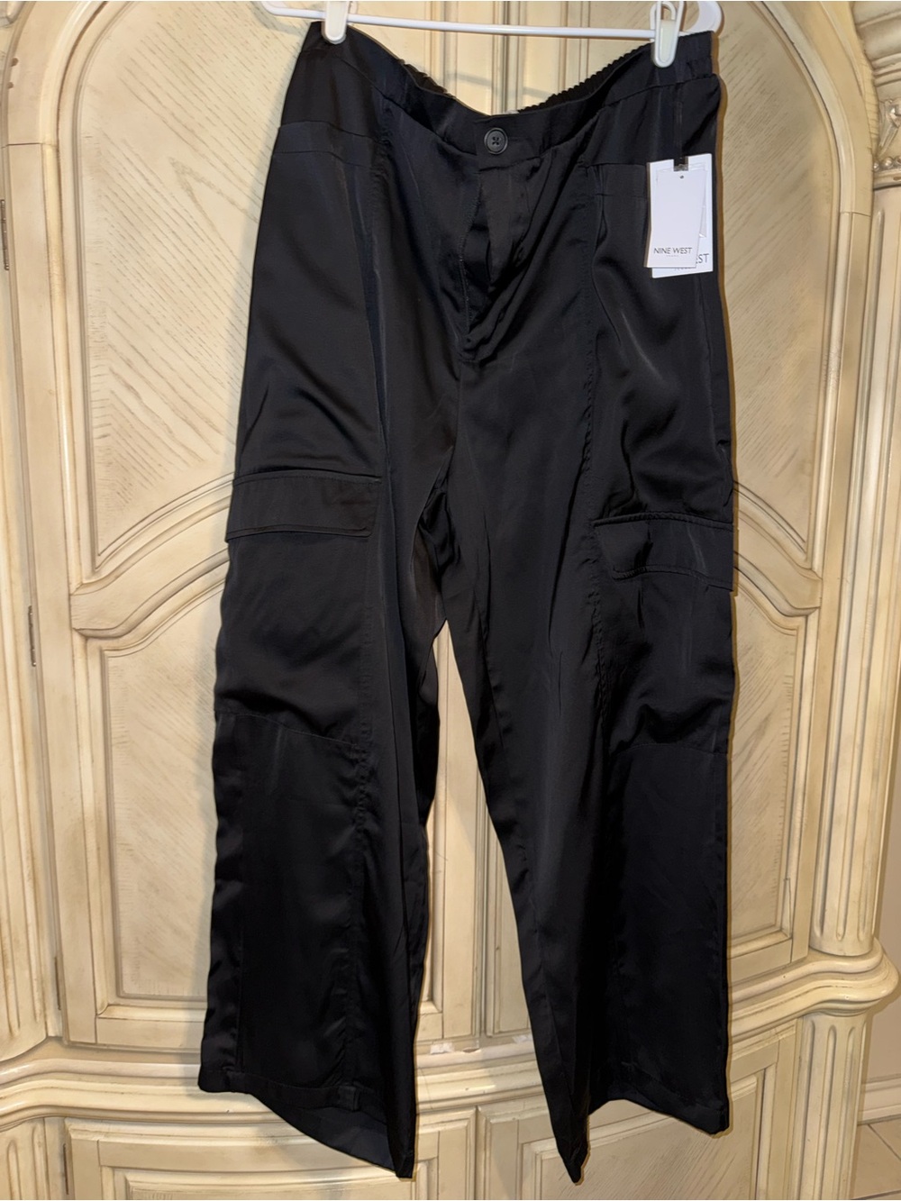 NWT Nine West Black Cargo Pants, size XXL